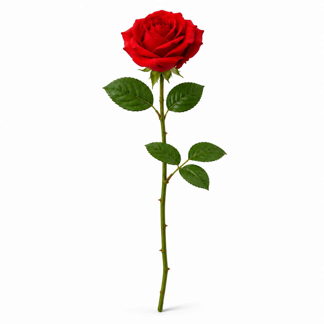 Rose rouge à l’unité – Un geste d’amour