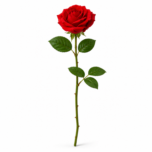Rose rouge à l’unité – Un geste d’amour
